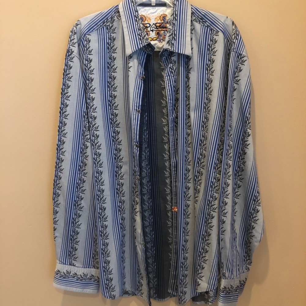 Robert Graham 2X/2TG Blue/Gray Floral
